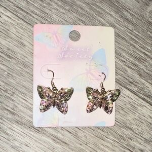 Sweet Society Butterfly Earrings - Multicolor